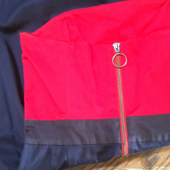 Strapless French Connection color block dress - Picture 5 of 7